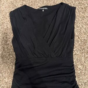 Abercrombie & Fitch Black Ruched Blouse